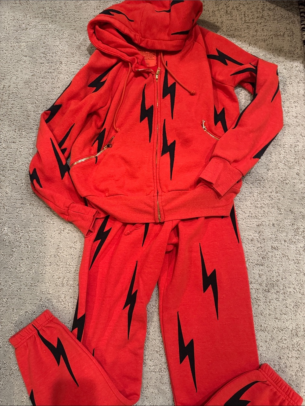 Aviator Nation red lightning bolt set